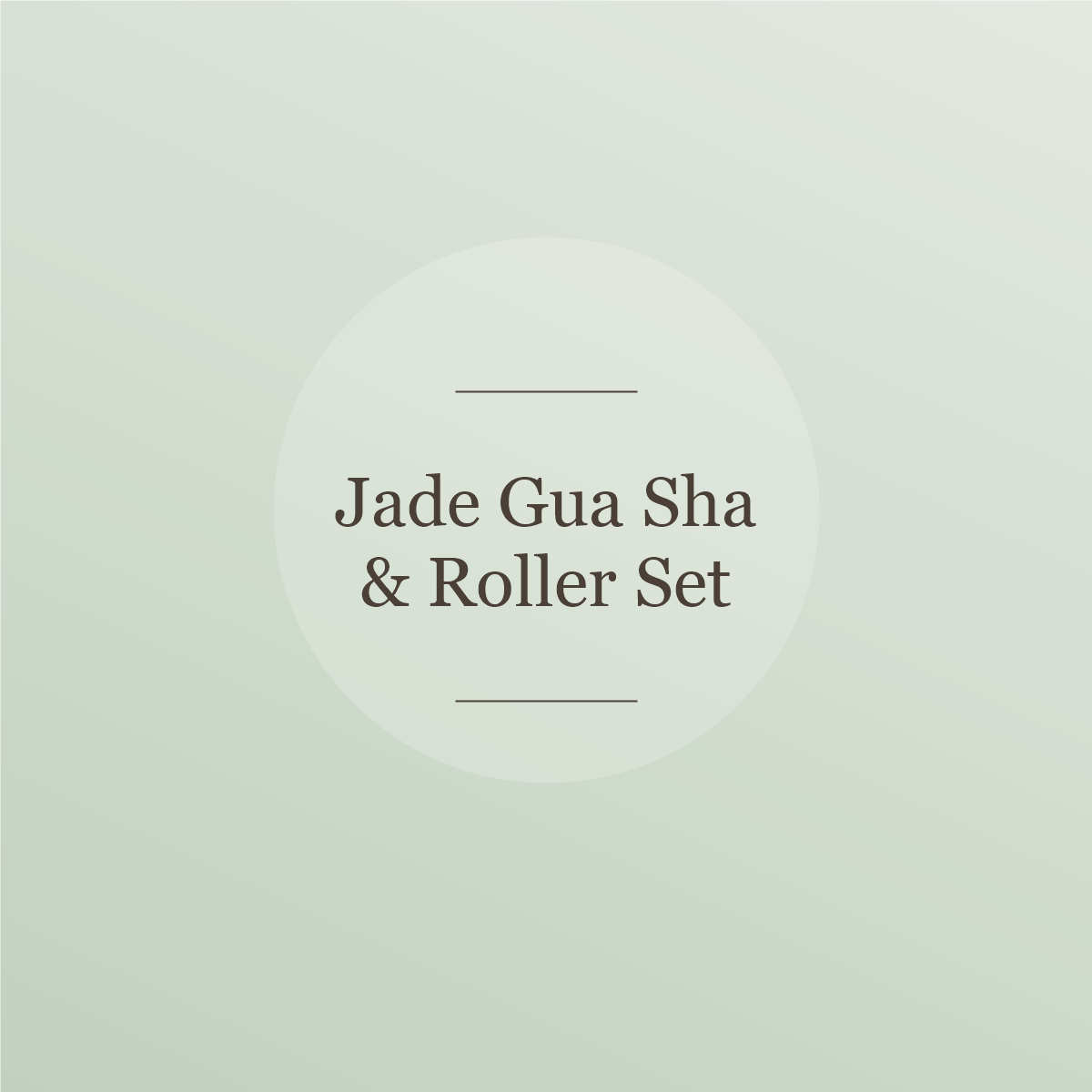 Jade gua sha and facial roller set