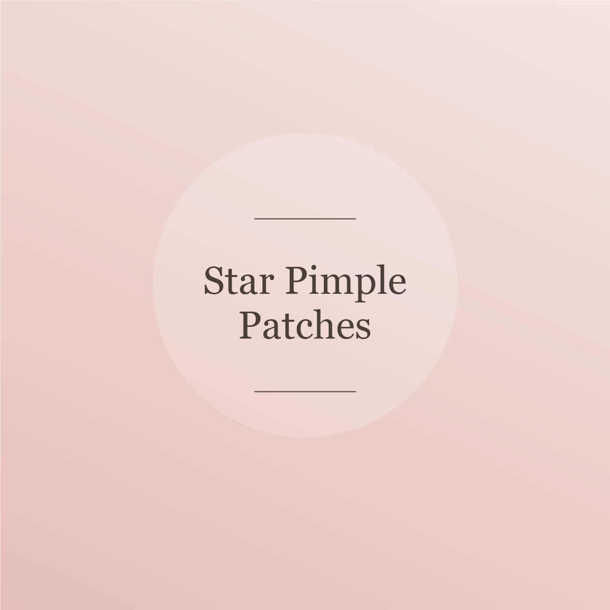 Star hydrocolloid pimple patches