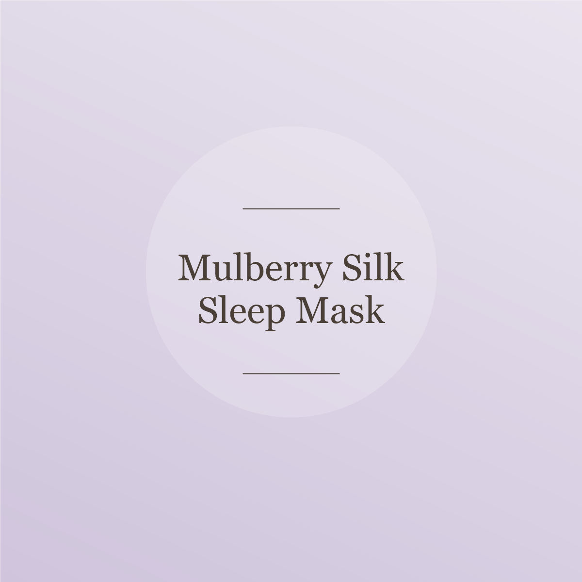 Mulberry silk sleep mask