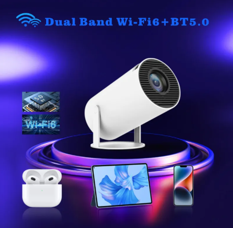 4K Portable Projector - Cinema-Quality Video Anywhere (100" Screen)
