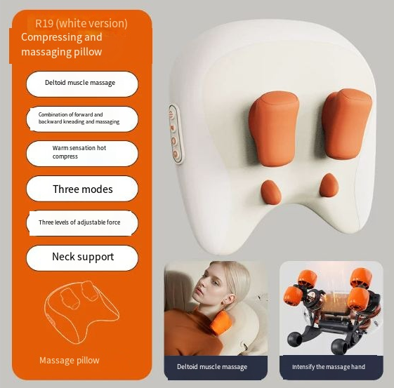 Shiatsu Neck & Shoulder Massage Pillow with Heat