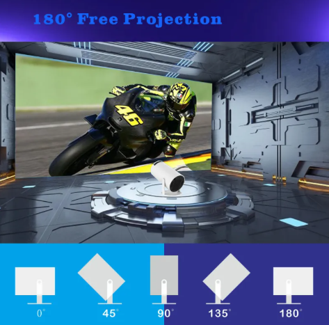 4K Portable Projector - Cinema-Quality Video Anywhere (100" Screen)