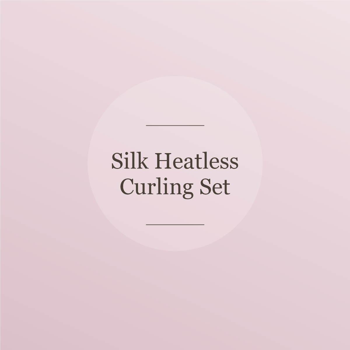 Silk heatless curling set