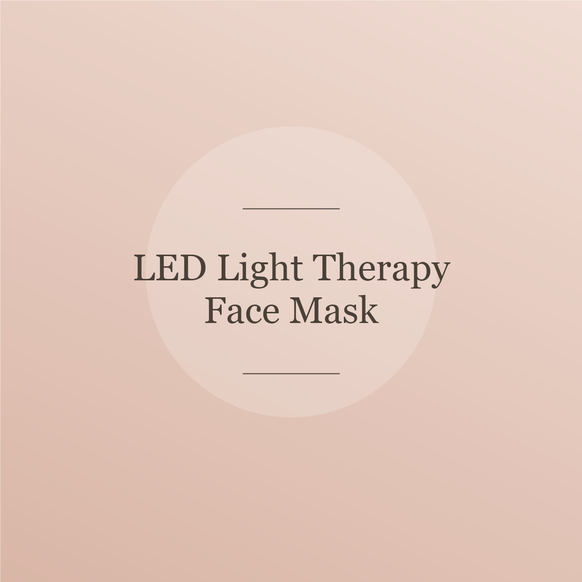 LED light therapy face mask