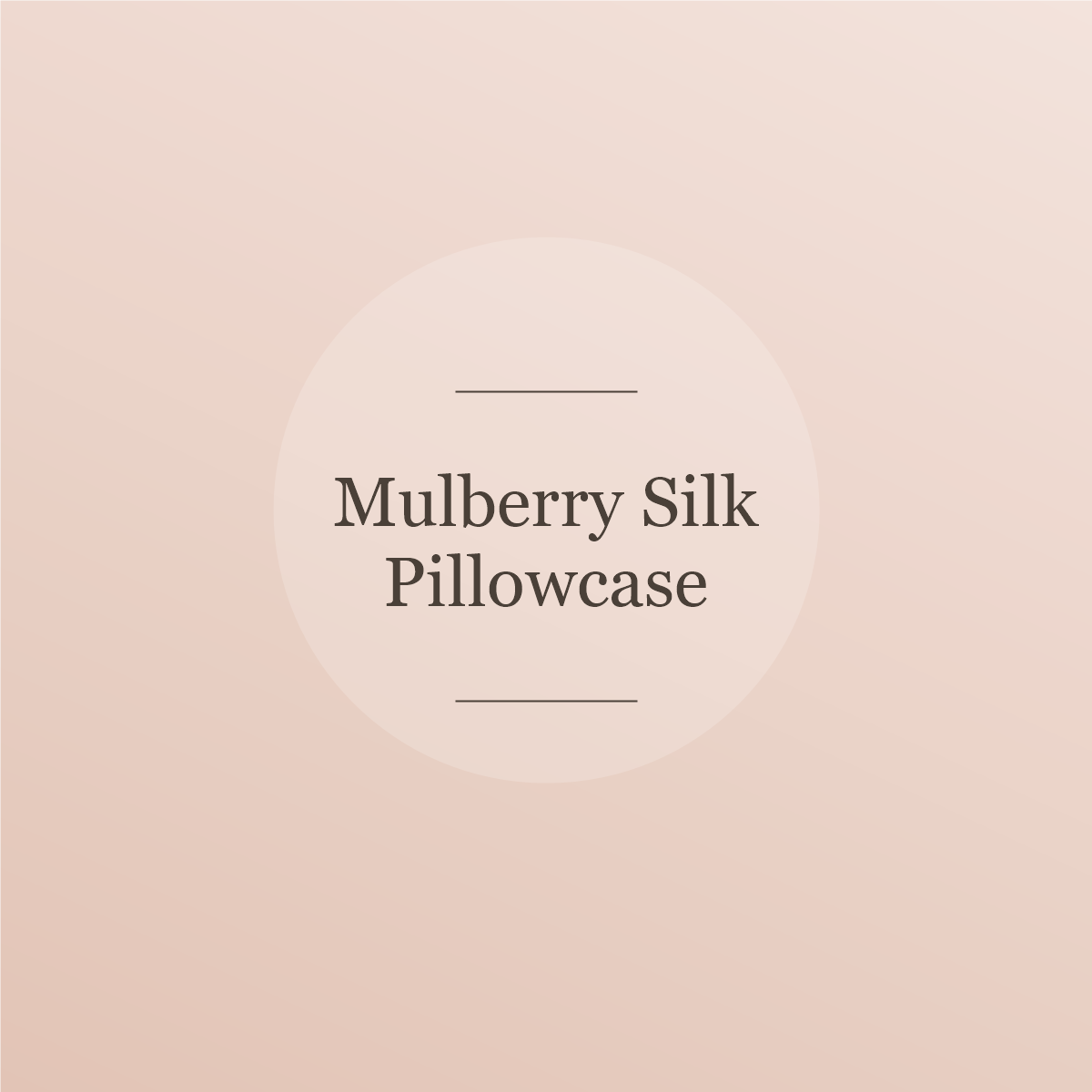 Mulberry silk pillowcase